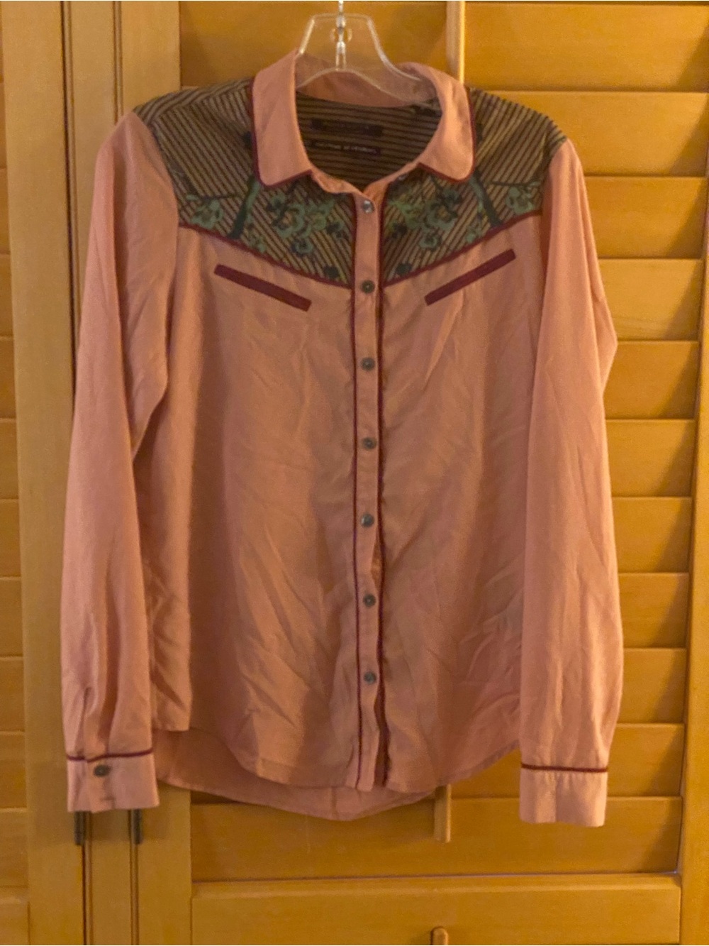 Maison Scotch (by Scotch & Soda) Western Style Button-Up Blouse Sz 2